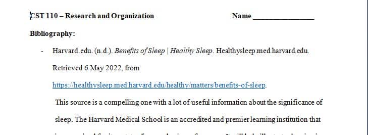 The importance of sleep