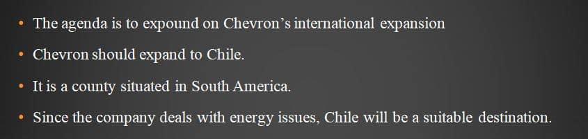 Choose 1 country that the organization you’ve been working on in this course could consider expanding into.