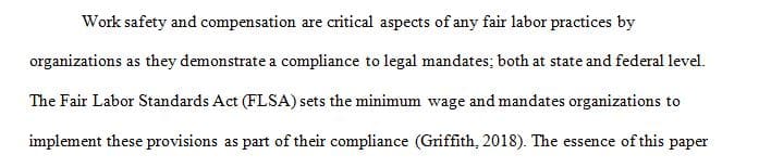 Conduct a case study on workplace safety and compensation.