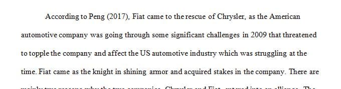 Read Opening Case Fiat Chrysler From Alliance to Acquisition