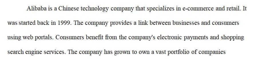 Read the Closing case Emerging Markets the Rise of Alibaba