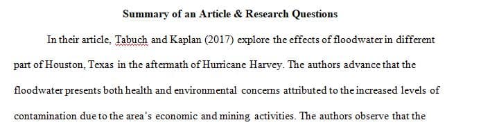 Select a current news article or recent publication about a health-related topic of your choice