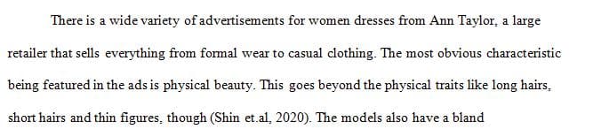 Select two distinct advertisements that promote or feature a brand of clothing.