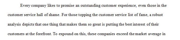 Service companies sell an experience.