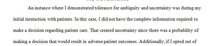 Building Comfort with Ambiguity in Nursing Practice