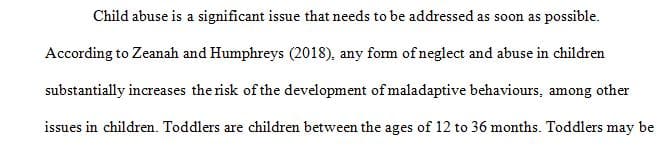 Child abuse and maltreatment is not limited to a particular age—it can occur in the infant