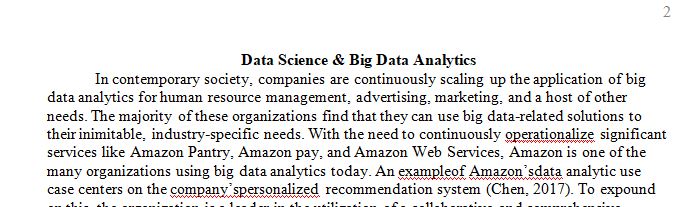 Data Science & Big Data Analytics