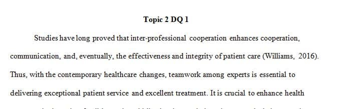 Explain how interprofessional collaboration will help reduce errors
