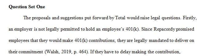 Masters in HRER 501 - Labor and Employment Law..
