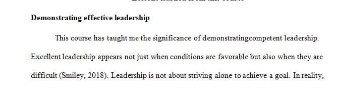 Reflection is a critical concept used by leaders. 