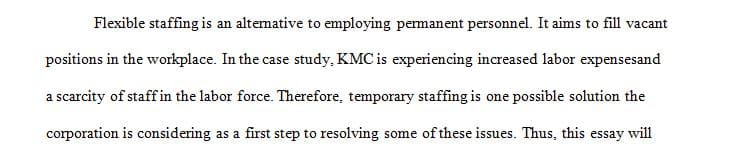 The possible advantages and disadvantages of flexible staffing