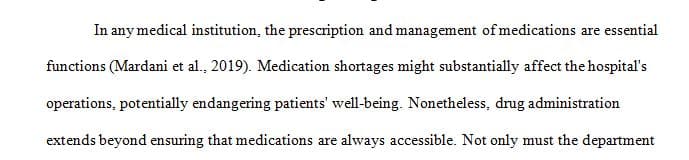 There are many ethical and moral decisions to be made when drugs are available in a health care facility.