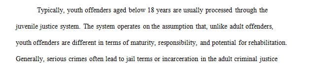 What do you consider the most important issue facing juvenile justice
