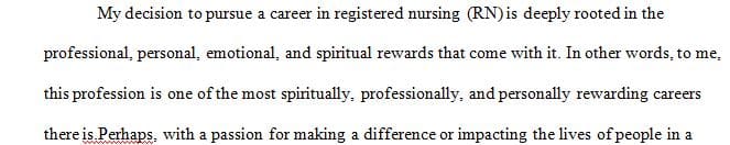 Why did you decide to pursue your chosen career