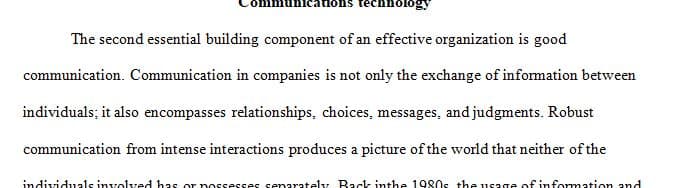 Analyze the role communications technology plays in homeland security