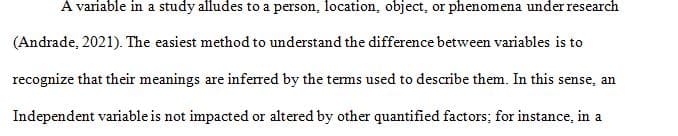 Compare independent variables, dependent variables, and extraneous variables