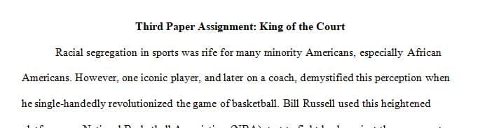 Discuss both Russell's on and off the court activities