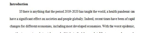 For the term paper, you are required to pick a current economic topic