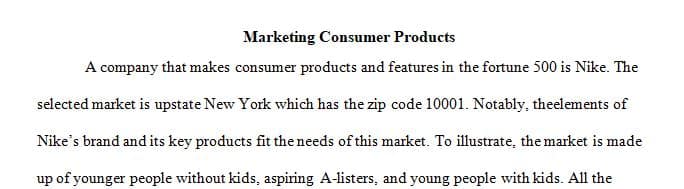 Select a consumer-products company belonging to the Fortune 500.