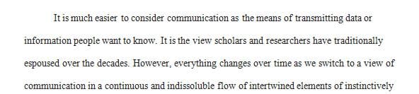 This week's readings discuss various philosophies of organizational communication