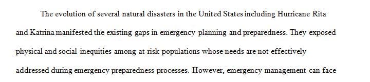 Vulnerable populations are a significant part of any community