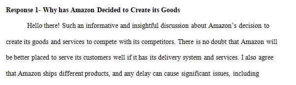 Why has Amazon decided to create its own