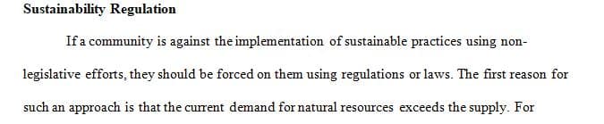 Creating A Sustainable Legacy: Healthy Communities