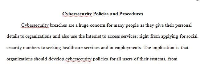 Cybersecurity Policies and Procedures Protect Against Cyberattacks