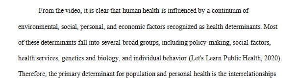 Determinants of Health – A practical approach