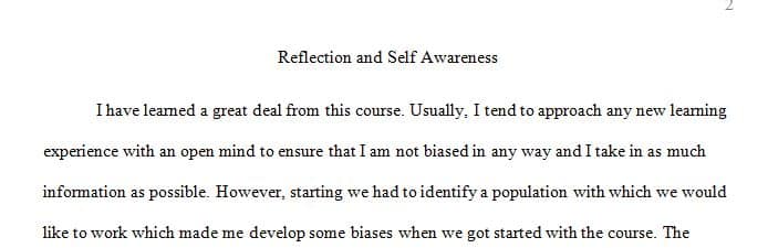 Discussion: Reflection and Self-Awareness