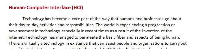 Everything we touch that is electronic has a Human to Computer Interface (HCI)