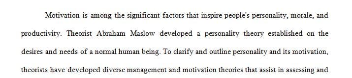 Maslow's Theory of Growth Motivation