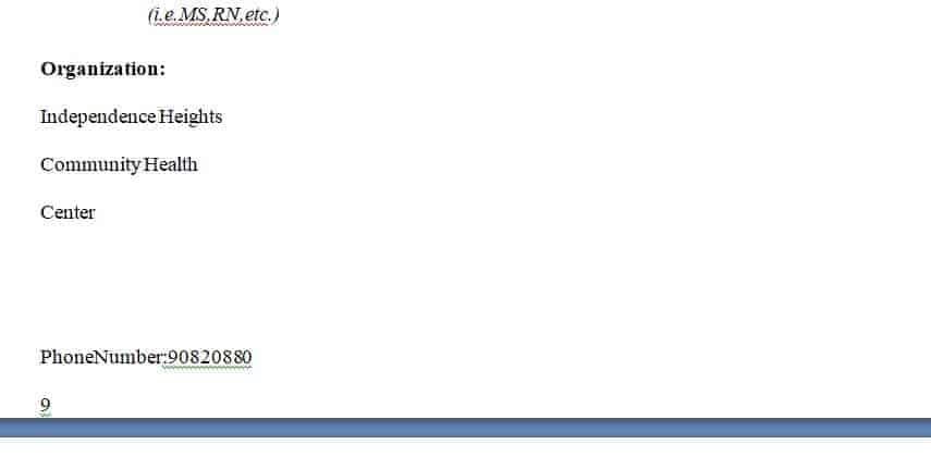 Provider Interview Acknowledgement Form