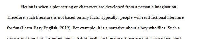 What is fiction