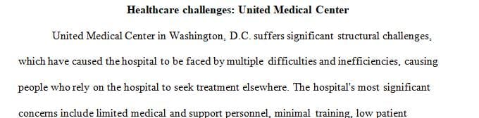 Write a paper that identifies a healthcare organization in your state 