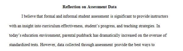Analyze the effectiveness of instruction as demonstrated in the post-assessment data