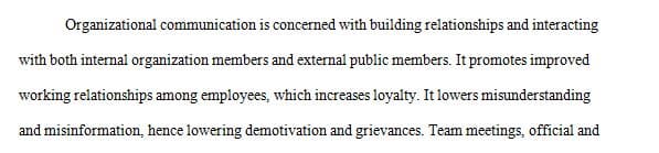 Approaches to Organizational Communication