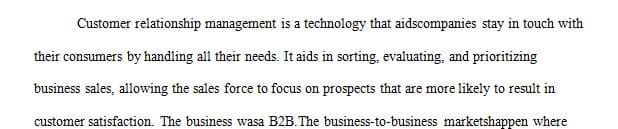 Based on your CRM knowledge analyze what happened in the video guided by the following questions