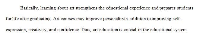 Choose a work of art that made an impression on you during this course