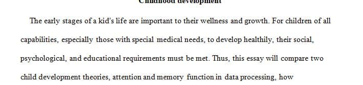 Compare and contrast Piaget’s theory and Vygotsky’s theory of human development and learning