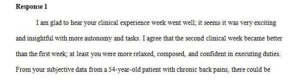 Describe the assessment of a patient, detailing the signs and symptoms 