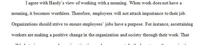 Discussion Thread Exploring Job Design Staffing and Christian Worldview