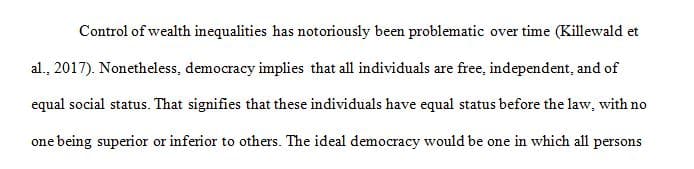 Does democracy require equality of income or wealth