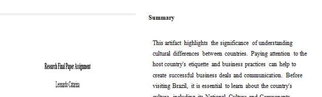 Edit the first three artifacts that you decided to include in your portfolio
