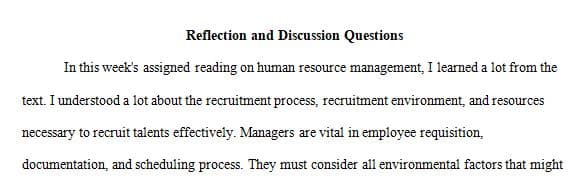For each of the following advertising resources for recruitment answer the following questions