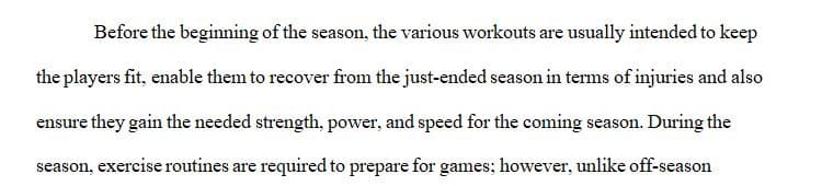 How you will train and develop your team during the season is just as important as your Off season training program