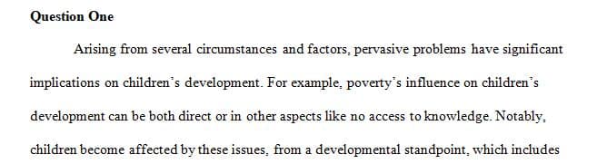 In what ways are pervasive issues (such as poverty) detrimental