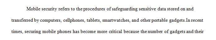  Mobile Security Project