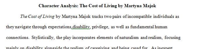 Read the play Cost of Living, by Martyna Majok