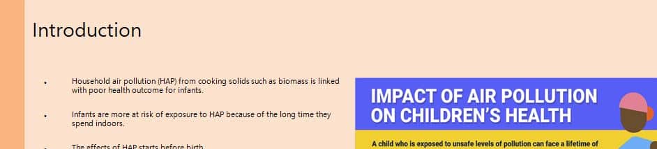 Research an environmental factor that poses a threat to the health or safety of infants and develop a health promotion